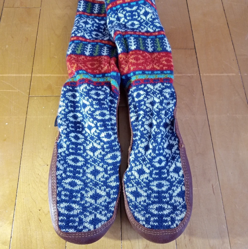 Acorn slouch slipper socks with suede soles Men 7.5-8.5 /Women 9.5-10.5 NWOT - Picture 1 of 7